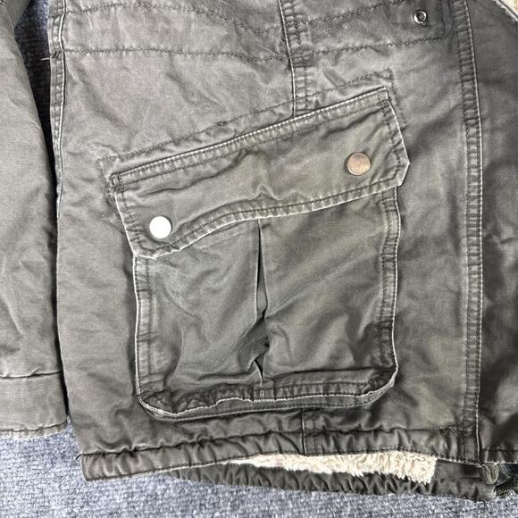 Green sharpa winter jacket jacket - Picture 4 of 7